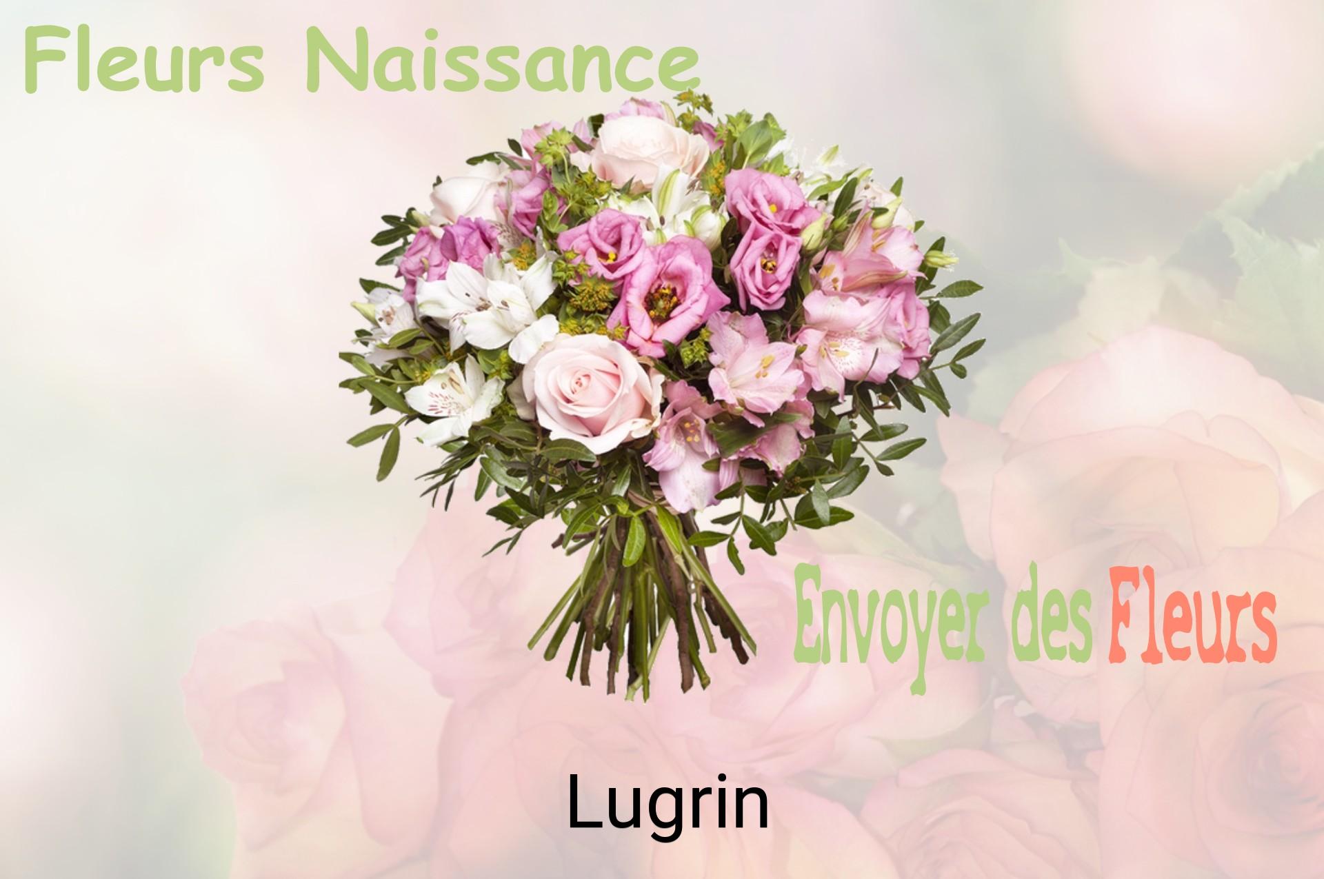 Bouquet de fleurs de naissance livré à Lugrin
