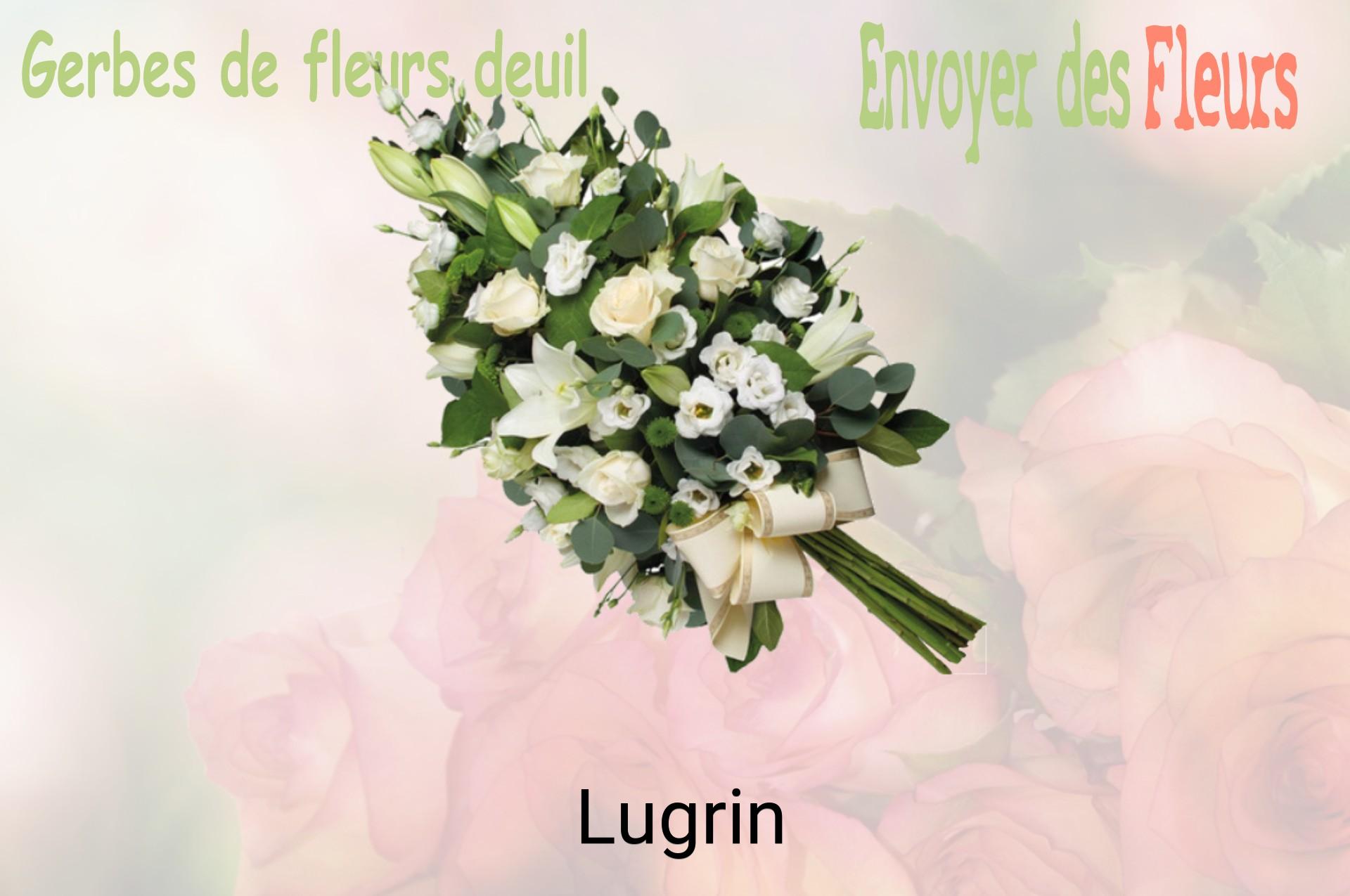Gerbe de fleurs de deuil livrée à Lugrin